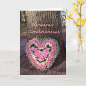 Sinceras Condolencias Spaanse sympathie Kaart (Gele Bloem)