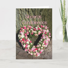 Sinceras Condolencias Spaanse sympathie Kaart