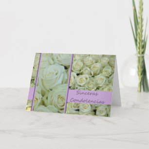 Sinceras Condolencias Spaanse sympathie Kaart