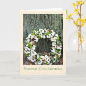Sinceras Condolencias Spaanse sympathie Kaart (Gele Bloem)
