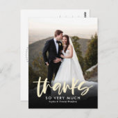 Sincere Bedankt Editable Color Dank u Briefkaart (Voorkant / Achterkant)