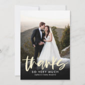 Sincere Bedankt vlakke Dank u van de Kaart nota ne (Voorkant)