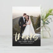 Sincere Bedankt vlakke Dank u van de Kaart nota ne (Staand voorkant)