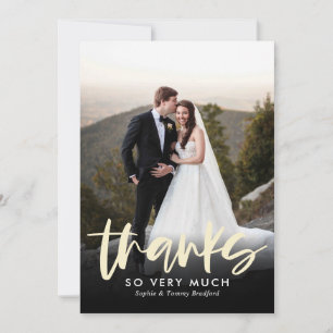 Sincere Bedankt vlakke Dank u van de Kaart nota ne