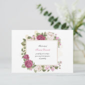 Sincere Bedankt voor je sympathiekaart (Staand voorkant)