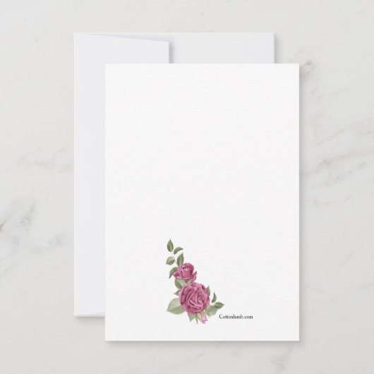 Sincere Bedankt voor je sympathiekaart (Achterkant)