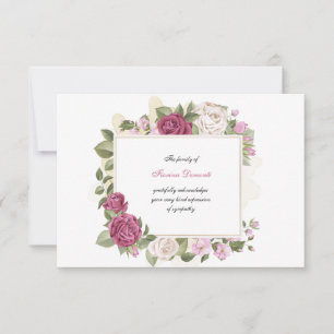 Sincere Bedankt voor je sympathiekaart