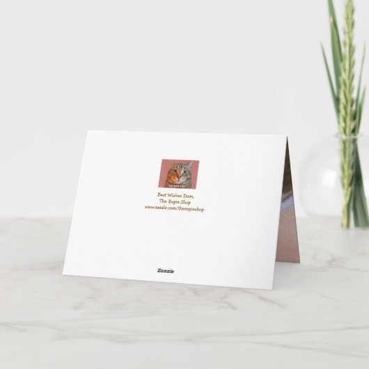 Sincere Goat Vaderdag Feestdagen Kaart (Achterkant)