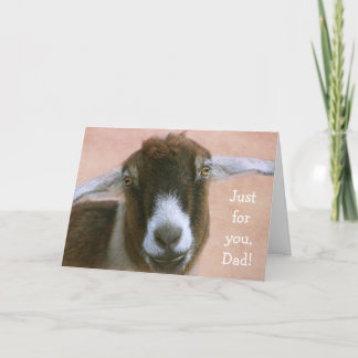 Sincere Goat Vaderdag Feestdagen Kaart