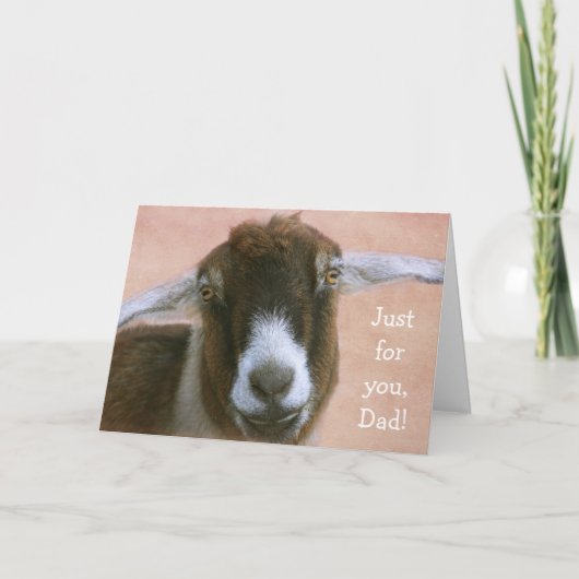 Sincere Goat Vaderdag Feestdagen Kaart (Voorkant)