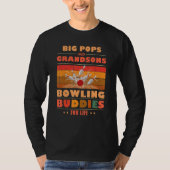 Sincere Grandsons BIG POPS Buddies For Life Bowlin T-shirt (Voorkant)