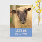 Sincere Honest Sheep komt goed Kaart (Gele Bloem)