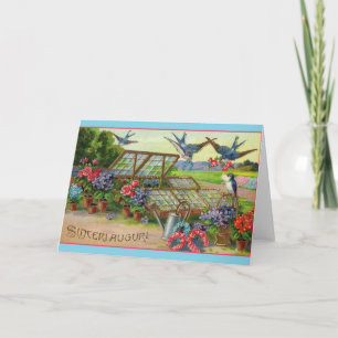 Sinceri Auguri Italiaanse Birthday Card Kaart