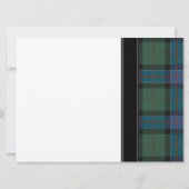 Sinclair Ancient Hunting Tartan Weddenschap Kaart (Achterkant)