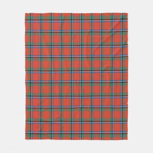 Sinclair Ancient Plaid Fleece Deken (Voorkant)