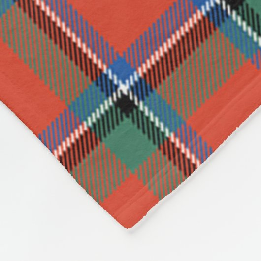 Sinclair Ancient Plaid Fleece Deken (Hoek)