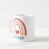 Sinclair Boho Rainbow Koffiemok (Voorkant links)