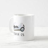 SINCLAIR C5 RETRO CAR KOFFIEMOK (Voorkant links)