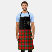 Sinclair Clan Badge & Tartan Kilt Schort (Gedragen)