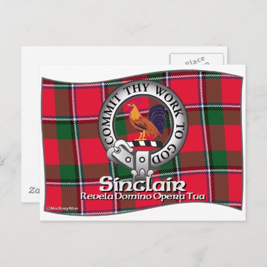 Sinclair Clan Briefkaart (Voorkant / Achterkant)