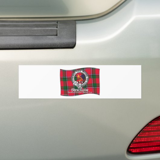 Sinclair Clan Bumpersticker (Op auto)
