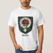 Sinclair Clan Crest Badge Tartan T-shirt (Voorkant)