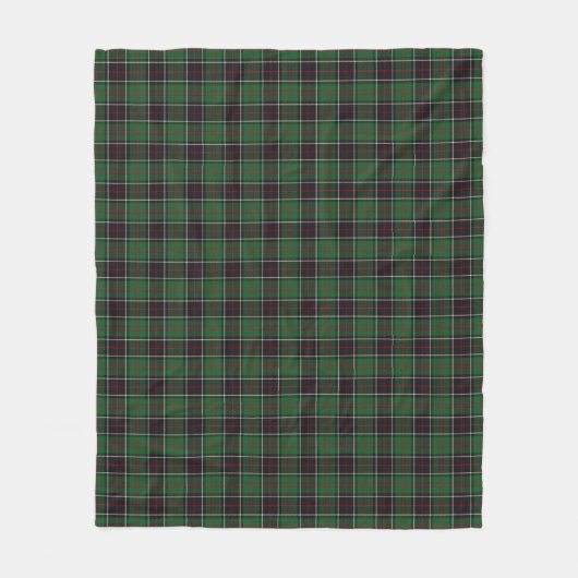 Sinclair Clan Hunting Tartan Variant Pset Fleece Deken (Voorkant)