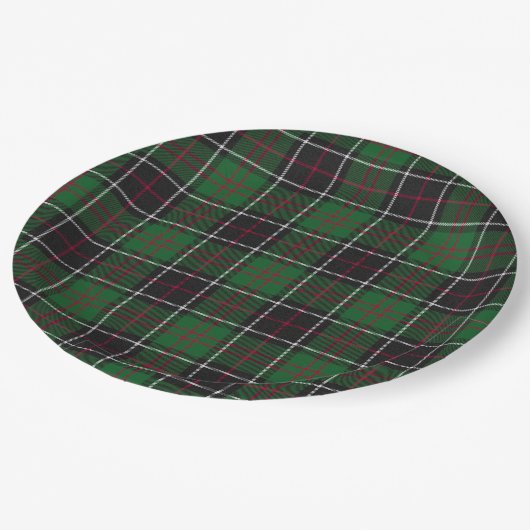 Sinclair Clan Hunting Tartan Variant Pset Papieren Bordje (Gekanteld)