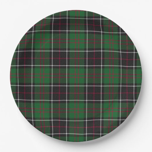 Sinclair Clan Hunting Tartan Variant Pset Papieren Bordje (Voorkant)