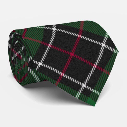 Sinclair Clan Hunting Tartan Variant Pset Stropdas (Opgerold)