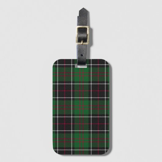 Sinclair Clan Jacht-Tartan Variant Bagagelabel (Voorkant (verticaal))