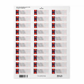 Sinclair clan Pset Scottish tartan Etiket (Full Sheet)