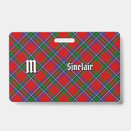 Sinclair Clan Tartan Badge (Voorzijde)