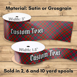 Sinclair Clan Tartan Satijnen Lint