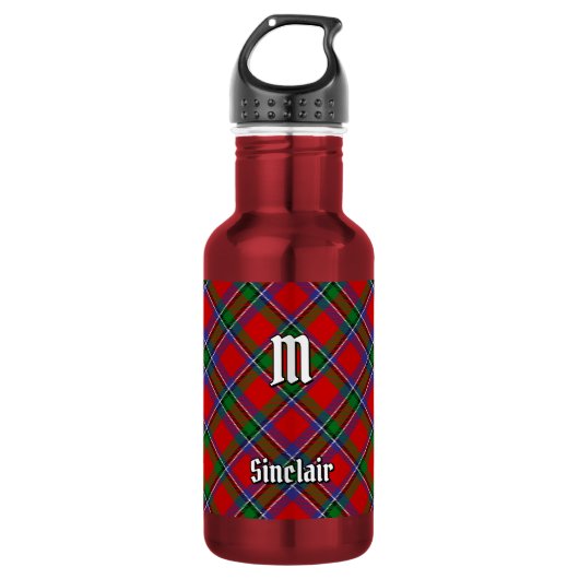 Sinclair Clan Tartan Waterfles (Voorkant)