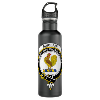 Sinclair Coat of Arms Family Crest Waterfles