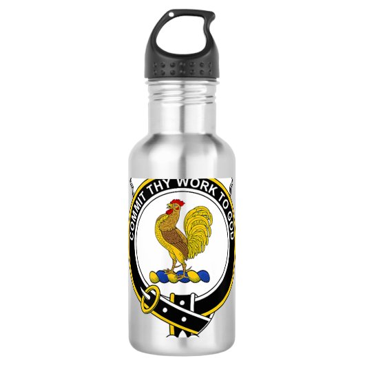 Sinclair Coat of Arms Family Crest Waterfles (Voorkant)