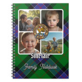 Sinclair familie foto collage notitieboek (Voorkant)