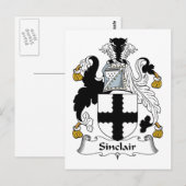 Sinclair Family Crest Briefkaart (Voorkant / Achterkant)