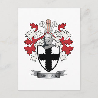 Sinclair Family Crest Coat of Arms Briefkaart
