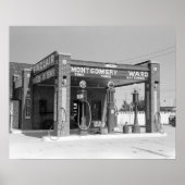 Sinclair Gas Station, 1939.  foto Poster (Voorkant)