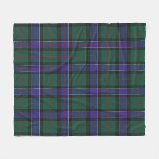 Sinclair Jacht Modern Plaid Fleece Deken (Voorkant (Horizontaal))