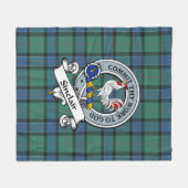 Sinclair Jacht Oude Clan Badge Tartan Plaid Fleece Deken (Voorkant (Horizontaal))