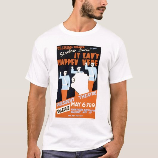 Sinclair Lewis Play 1937 WPA T-shirt (Voorkant)