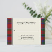 Sinclair Pset Custom Wedding RSVP Card Kaartje (Staand voorkant)