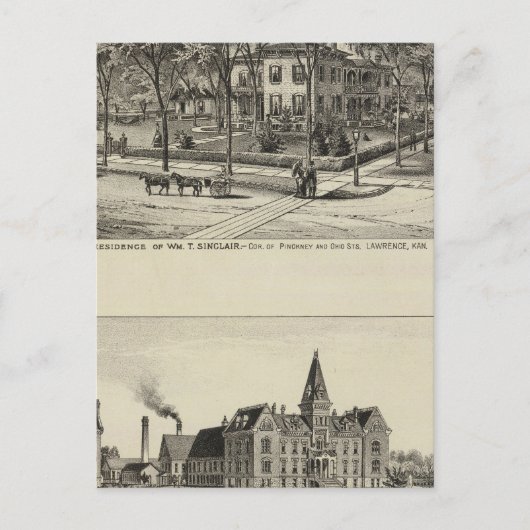 Sinclair Residence, Kansas Briefkaart (Voorkant)