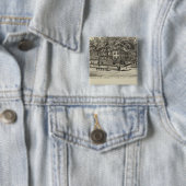 Sinclair Residence, Kansas Vierkante Button 5,1 Cm (In situ)