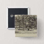Sinclair Residence, Kansas Vierkante Button 5,1 Cm (Voorkant /achterkant)