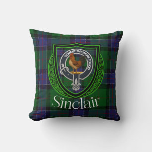 Sinclair Schotse Clan Tartan Crest Kussen