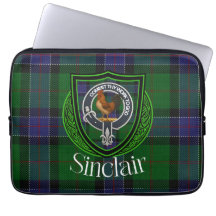 Sinclair Schotse Clan Tartan en Crest 